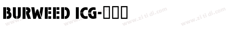 burweed ICG字体转换